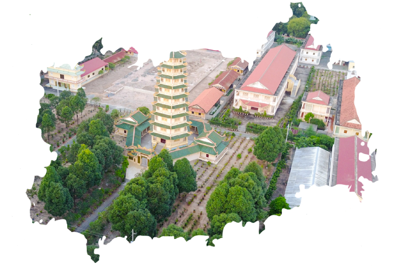 The location of the Theravada Buddhist temple
